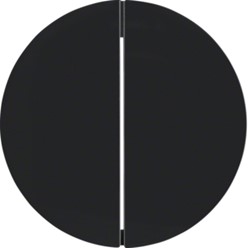Drukknop-opzetmod. 2-v, berker R.1/R.3/R.8, zwart